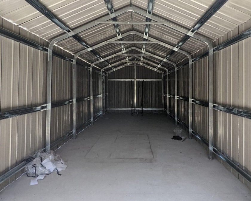 Box in Acciaio Zincato 3.60 x 9.14 m x h 3.15 m - 655 KG - 32.9 metri quadri - VERDE
