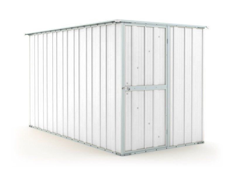 Box in Acciaio Zincato 1.75 x 3.07 m x h1.82 m - 95 KG - 5,4 metri quadri - BIANCO 