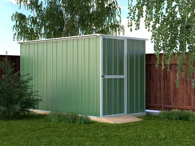 Box in Acciaio Zincato 1.75 x 3.07 m x h1.82 m - 95 KG - 5,4 metri quadri - VERDE