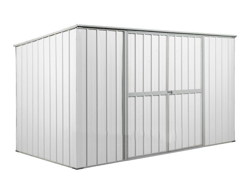 Box in Acciaio Zincato 3.45 x 1.86 m x h1.92 m - 98 KG – 6,0 metri quadri - BIANCO