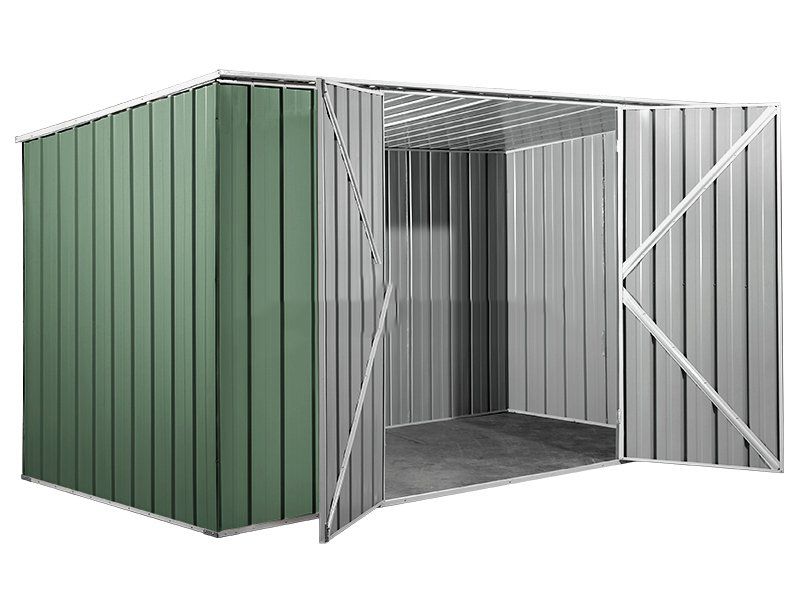 Box in Acciaio Zincato 3.45 x 1.86 m x h1.92 m - 98 KG – 6,0 metri quadri - VERDE