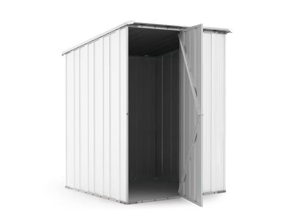 Box in Acciaio Zincato Casetta da Giardino in Lamiera 1.55 x 1.75 m x h2.02 m - 60 KG – 2.71 metri quadri - BIANCO