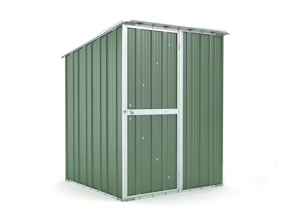 Box in Acciaio Zincato Casetta da Giardino in Lamiera 1.55 x 1.75 m x h2.02 m - 60 KG – 2.71 metri quadri - VERDE