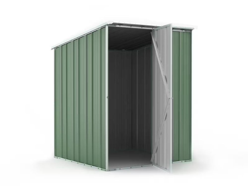 Box in Acciaio Zincato Casetta da Giardino in Lamiera 1.55 x 1.75 m x h2.02 m - 60 KG – 2.71 metri quadri - VERDE