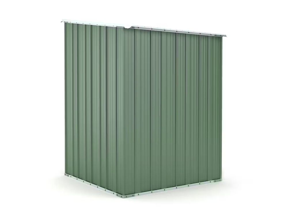 Box in Acciaio Zincato Casetta da Giardino in Lamiera 1.55 x 1.75 m x h2.02 m - 60 KG – 2.71 metri quadri - VERDE