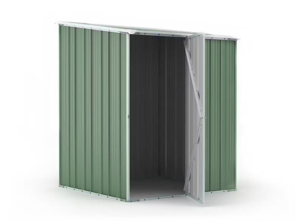 Box in Acciaio Zincato Casetta da Giardino in Lamiera 1.55 x 1.75 m x h2.02 m - 60 KG – 2.71 metri quadri - VERDE