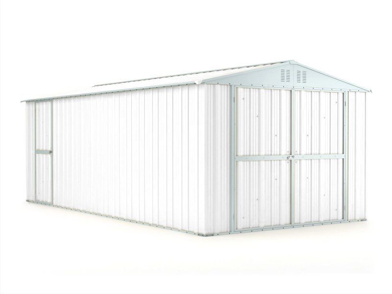 Box in Acciaio Zincato 3.27 x 6.11 m x h2.35 m - 346 KG – 19 metri quadri - BIANCO