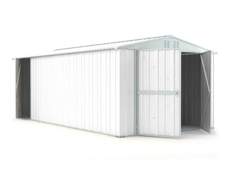 Box in Acciaio Zincato 3.27 x 6.11 m x h2.35 m - 346 KG – 19 metri quadri - BIANCO