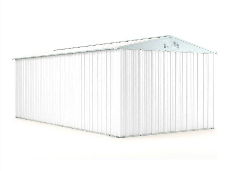 Box in Acciaio Zincato 3.27 x 6.11 m x h2.35 m - 346 KG – 19 metri quadri - BIANCO