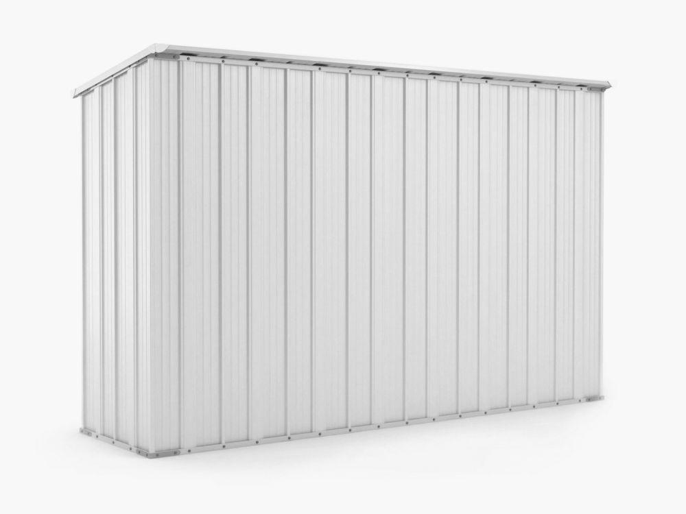 Box in Acciaio Zincato 3.07 x 1.00 m x h1.92 m - 75 KG - 3.07 metri quadri - BIANCO