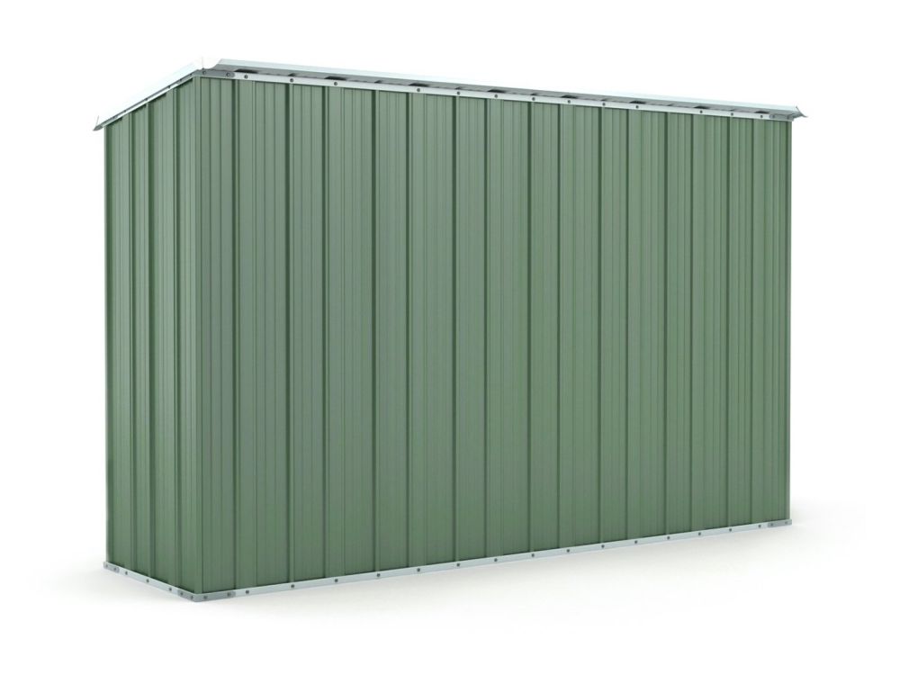 Box in Acciaio Zincato 3.07 x 1.00 m x h1.92 m - 75 KG - 3.07 metri quadri - VERDE