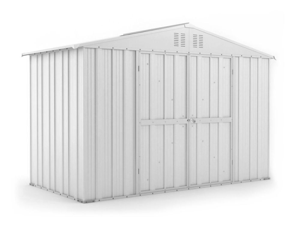 Box in Acciaio Zincato 3.27 x 1.55 m x h2.17 m - 114 KG - 5.06 metri quadri - BIANCO