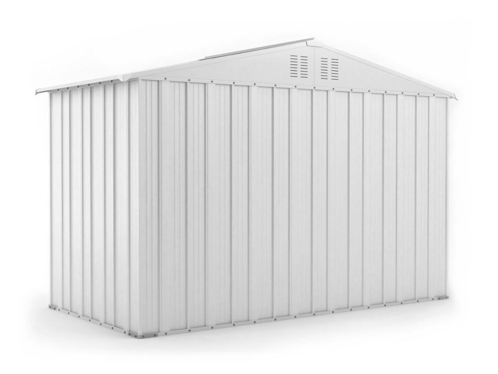 Box in Acciaio Zincato 3.27 x 1.55 m x h2.17 m - 114 KG - 5.06 metri quadri - BIANCO