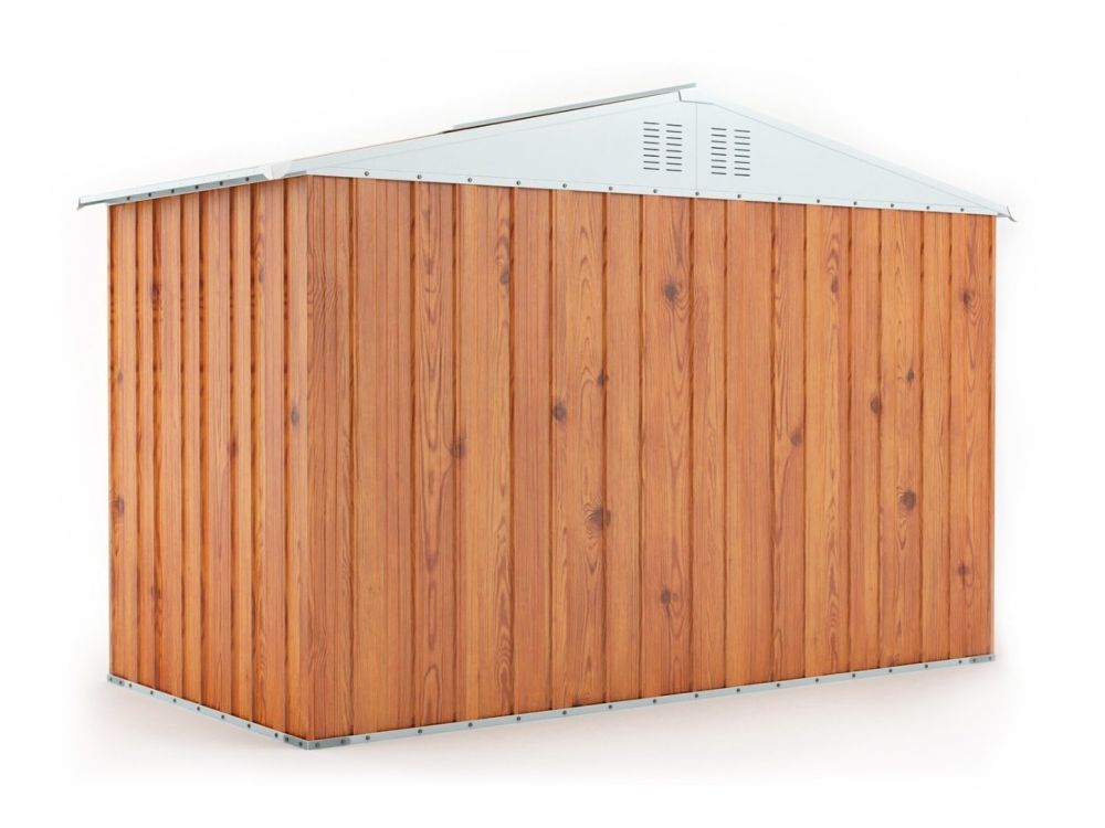 Box in Acciaio Zincato 3.27 x 1.55 m x h2.17 m - 114 KG - 5.06 metri quadri - LEGNO