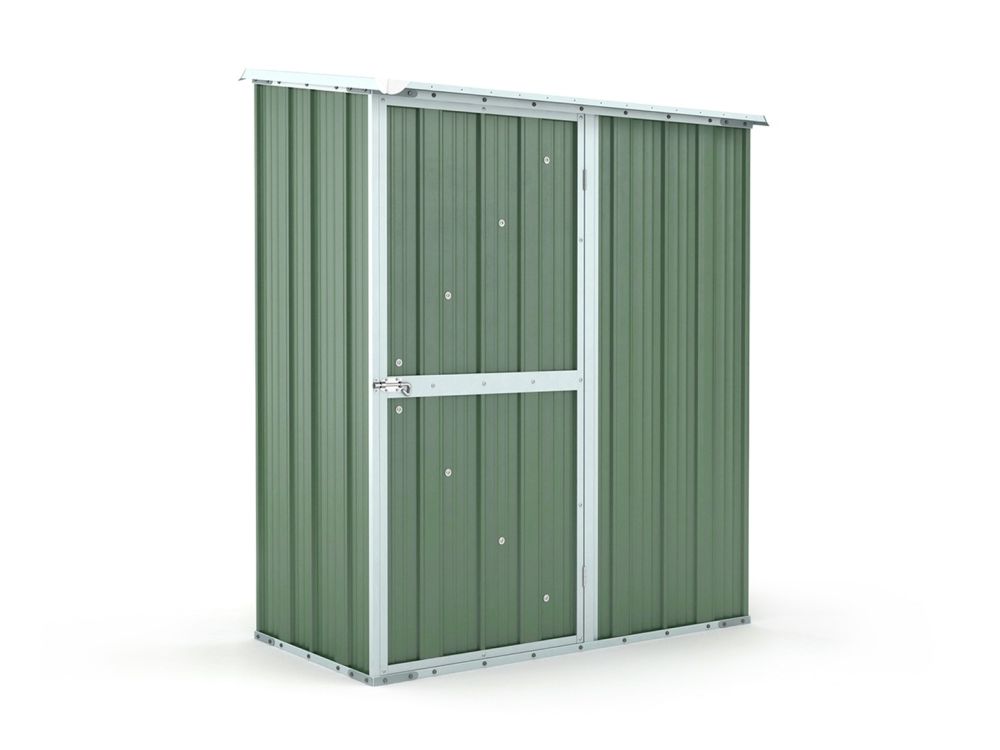 Box in Acciaio Zincato 1.55 x 1.00 m x h1.92 m - 50 KG – 1,55 metri quadri – VERDE