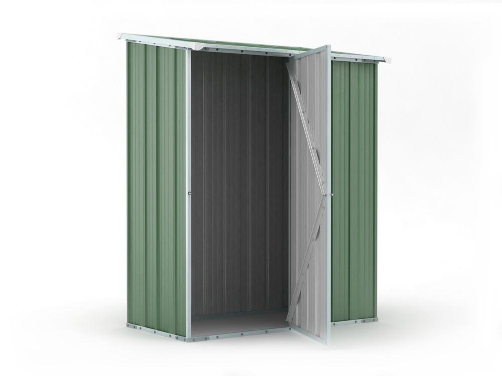Box in Acciaio Zincato 1.55 x 1.00 m x h1.92 m - 50 KG – 1,55 metri quadri – VERDE