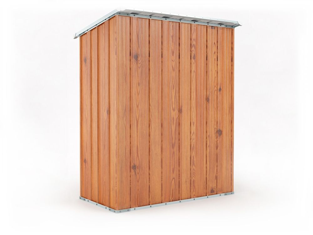 Box in Acciaio Zincato 1.55 x 1.00 m x h1.92 m - 50 KG – 1,55 metri quadri – LEGNO