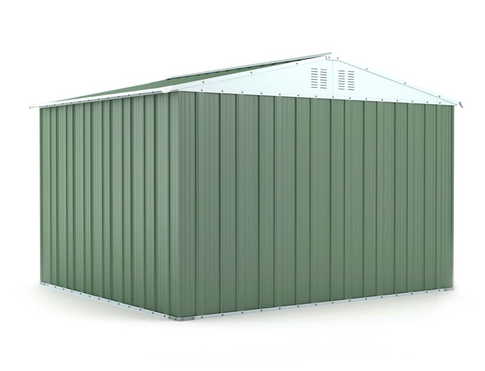 Box in Acciaio Zincato 3.27 x 2.69 m x h2.17 m - 132 KG – 8.80 metri quadri - VERDE