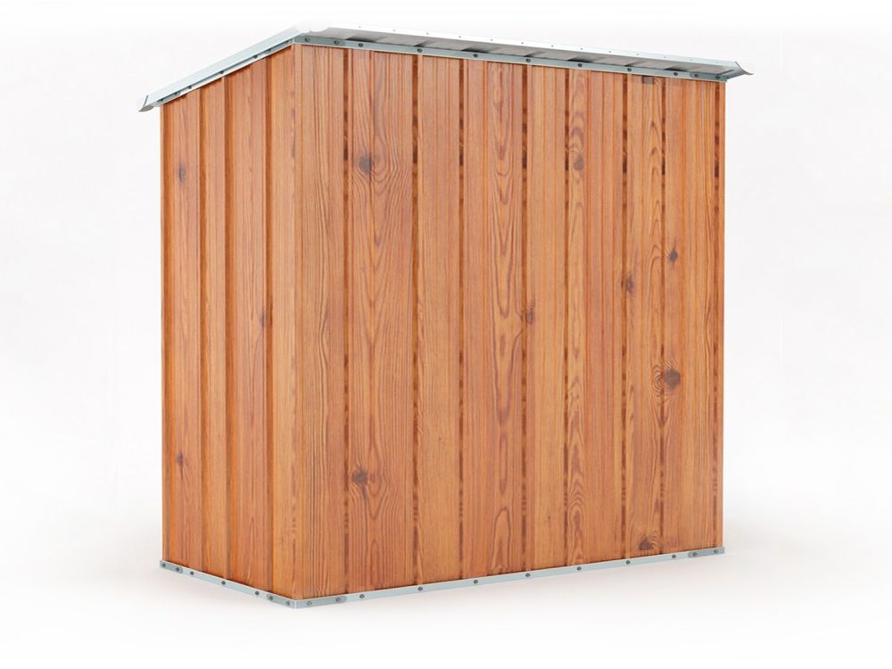 Box in Acciaio Zincato Casetta da Giardino Esterna 1.74 x 1.00 m x h1.82 m - 43 KG – 1.74 metri quadri - LEGNO