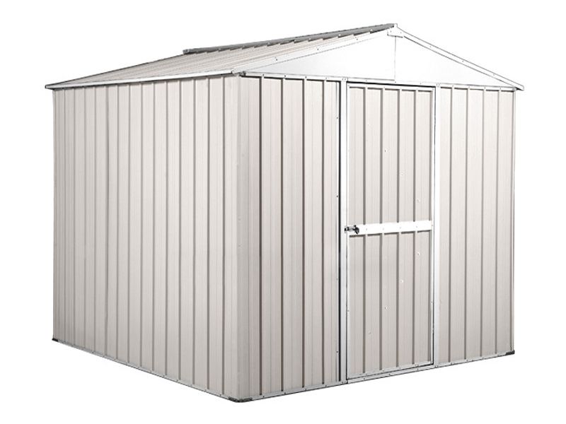 Box in Acciaio Zincato Casetta da Giardino 2.75 x 1.75 m x h2.15 m - 87 KG – 4.81 metri quadri - BIANCO