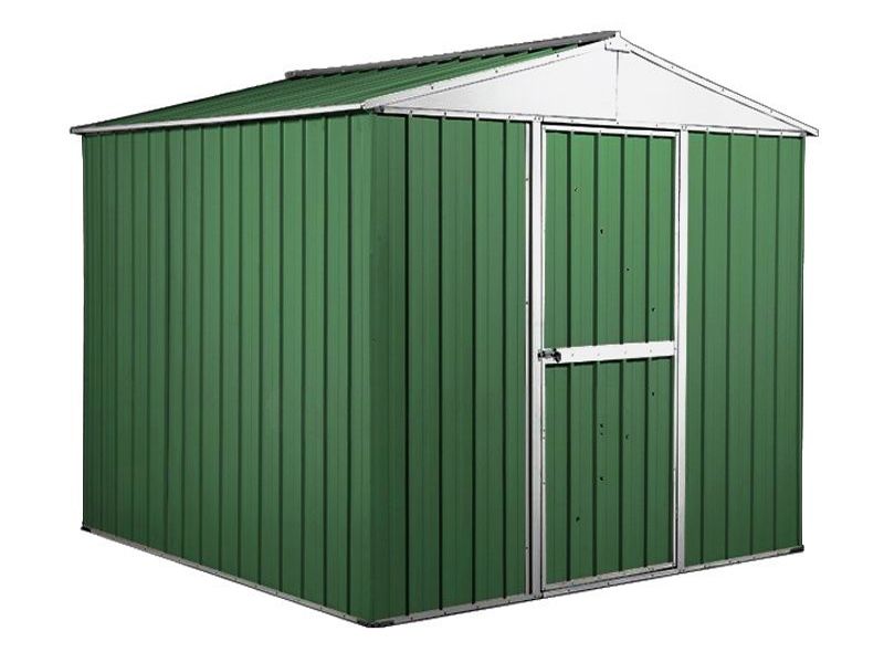 Box in Acciaio Zincato Casetta da Giardino 2.75 x 1.75 m x h2.15 m - 87 KG – 4.81 metri quadri - VERDE