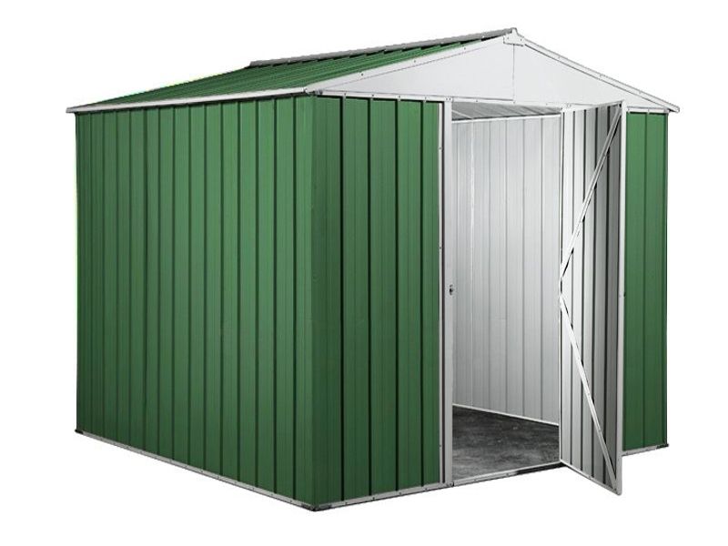 Box in Acciaio Zincato Casetta da Giardino 2.75 x 1.75 m x h2.15 m - 87 KG – 4.81 metri quadri - VERDE