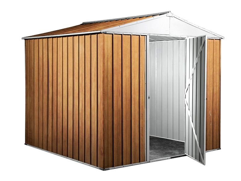 Box in Acciaio Zincato Casetta da Giardino 2.75 x 1.75 m x h2.15 m - 87 KG – 4.81 metri quadri - LEGNO