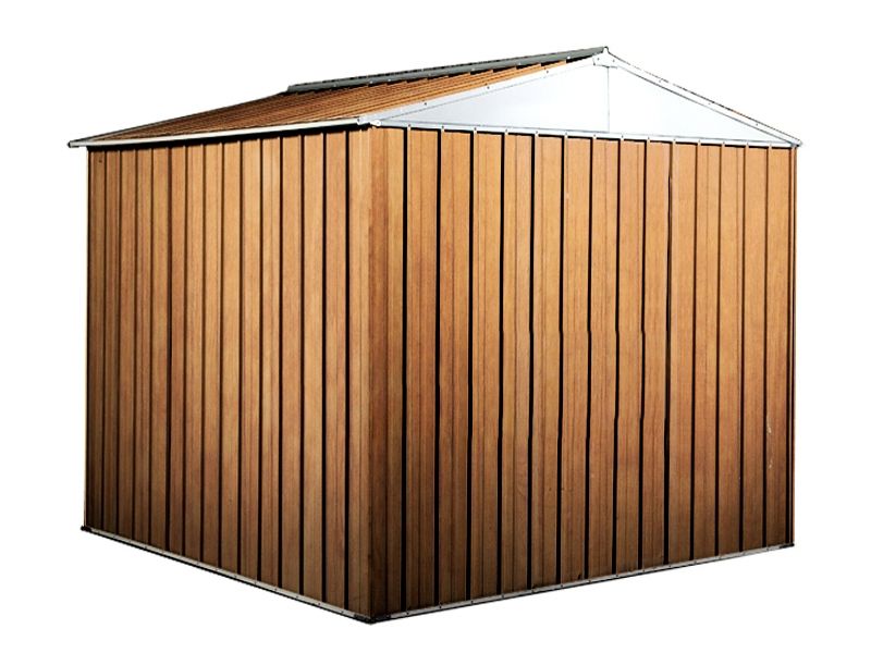Box in Acciaio Zincato Casetta da Giardino 2.75 x 1.75 m x h2.15 m - 87 KG – 4.81 metri quadri - LEGNO
