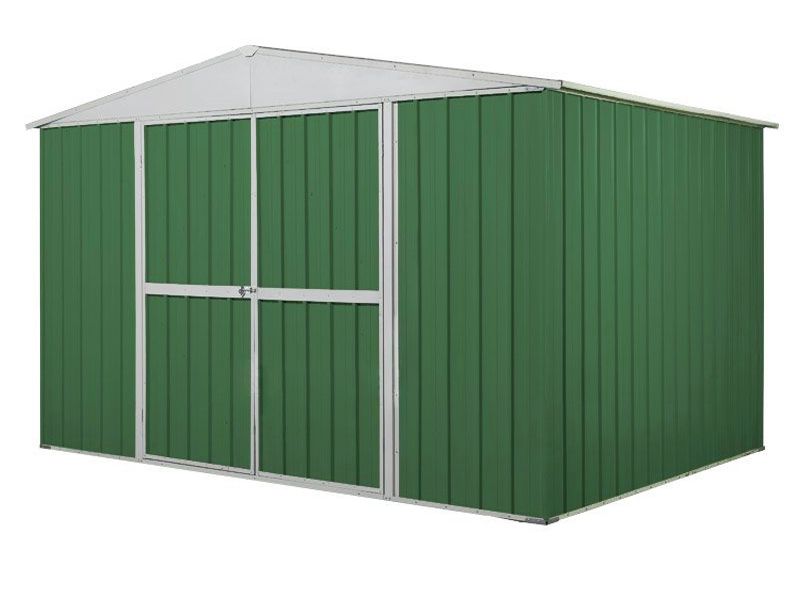 Box in Acciaio Zincato Casetta da Giardino 3.60 x 1.75 m x h2.15 m - 110 KG – 6.30 metri quadri - VERDE