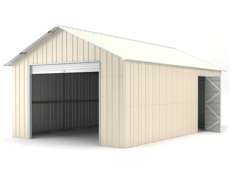Box in Acciaio Zincato 4.38 x 8.76 m x h 3.31 m - 692 KG – 38.37 metri quadri - BEIGE