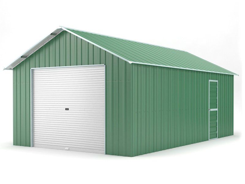 Box in Acciaio Zincato 4.38 x 11.80 m x h 3.31 m - 906 KG – 51.68 metri quadri - VERDE