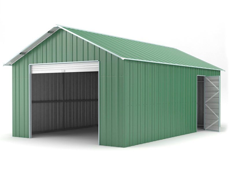 Box in Acciaio Zincato 4.38 x 7.24 m x h 3.31 m - 585 KG – 31,7 metri quadri - VERDE
