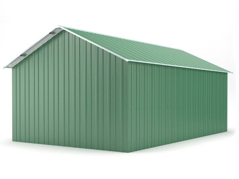 Box in Acciaio Zincato 4.38 x 7.24 m x h 3.31 m - 585 KG – 31,7 metri quadri - VERDE