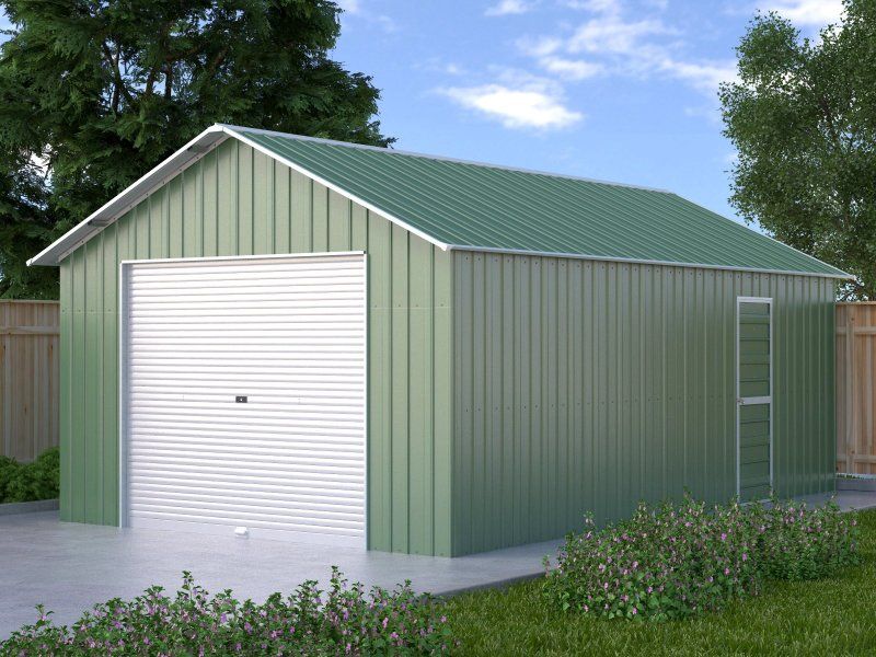 Box in Acciaio Zincato 4.38 x 11.80 m x h 3.31 m - 906 KG – 51.68 metri quadri - VERDE