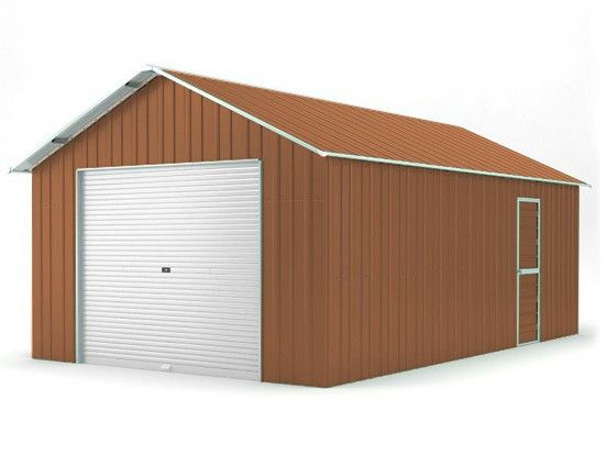 Box in Acciaio Zincato 4.38 x 10.28 m x h 3.31 m - 799 KG – 45 metri quadri - LEGNO