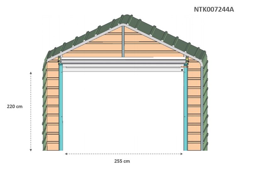 Box in Acciaio Zincato 4.38 x 11.80 m x h 3.31 m - 906 KG – 51.68 metri quadri - LEGNO
