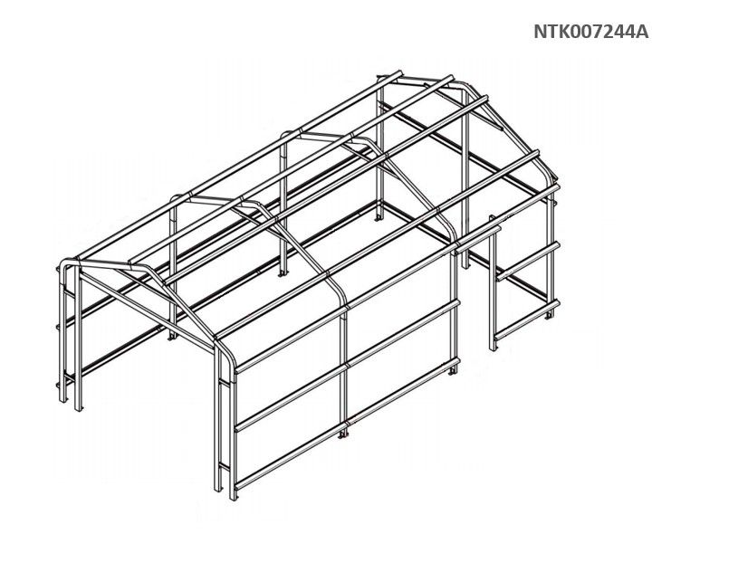 Box in Acciaio Zincato 4.38 x 7.24 m x h 3.31 m - 585 KG – 31,7 metri quadri - LEGNO