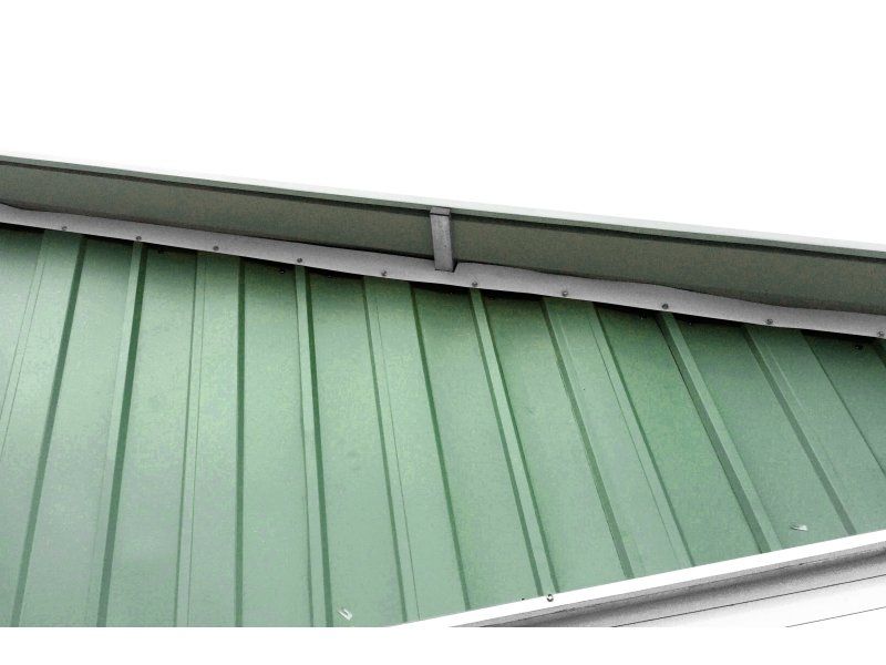 Box in Acciaio Zincato 6.64 x 7.21 m x h3.72 m - 810 KG – 43.8 metri quadri - VERDE