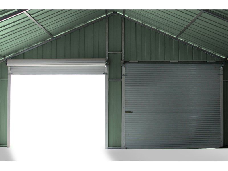 Box in Acciaio Zincato 6.64 x 7.21 m x h3.72 m - 810 KG – 43.8 metri quadri - VERDE