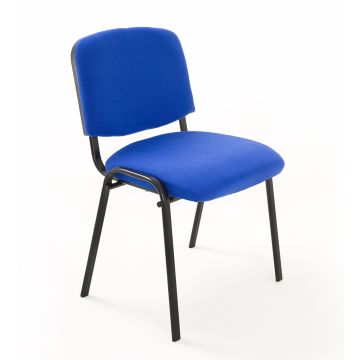 Sedia Imbottita Impilabile in Tessuto BLU - Ufficio Riunione