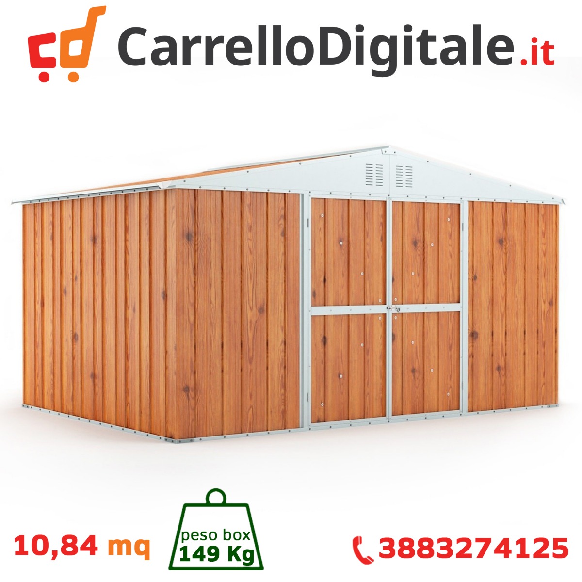 IMEX EL ZORRO Carrello Portavivande In Legno E Ferro Battuto - 69x74x40 Cm Per Grigliate Ed Estate